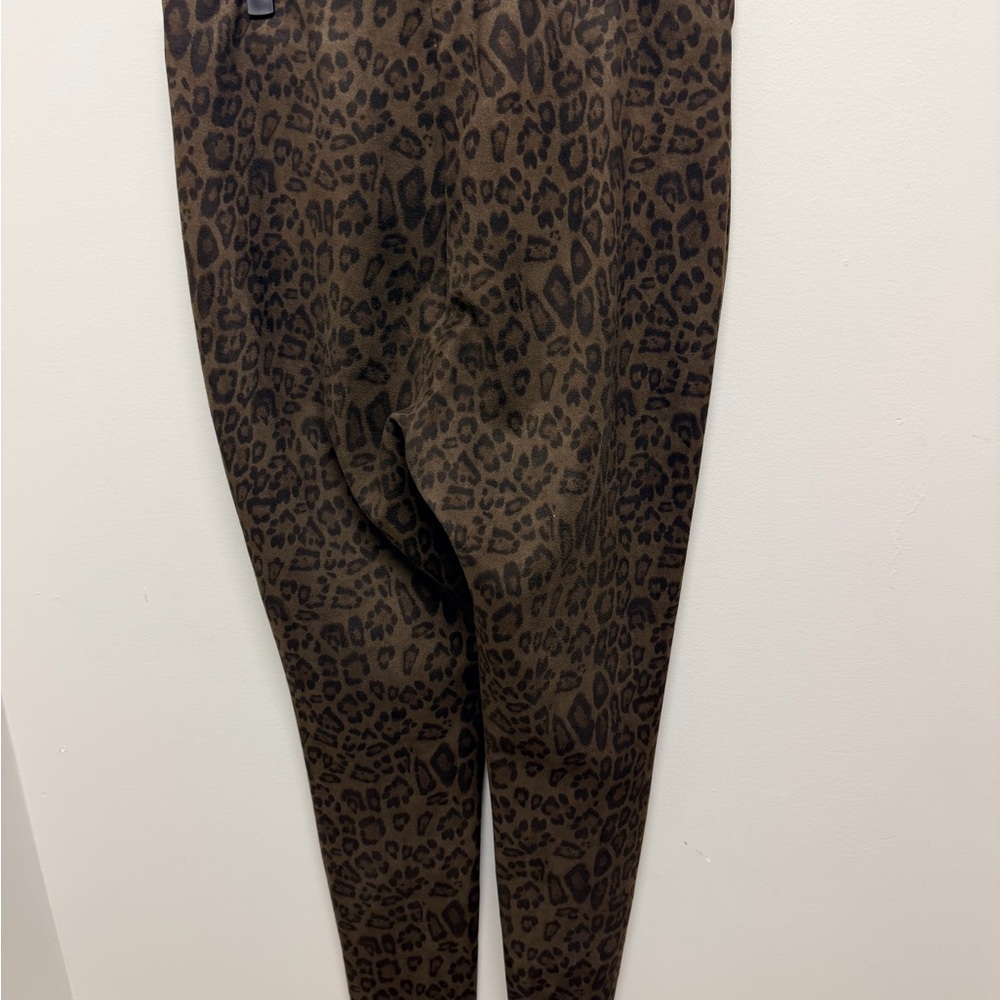 Zara Brown Animal Print Leggings - Picture 4 of 5